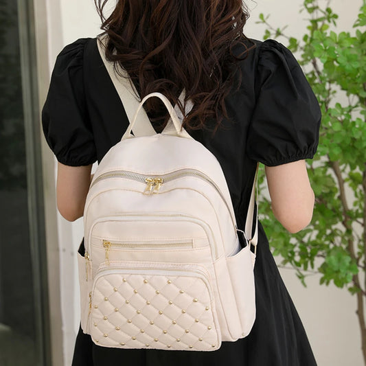 SHEIN Fashionable And Simple Capacity Backpack: BEIGE