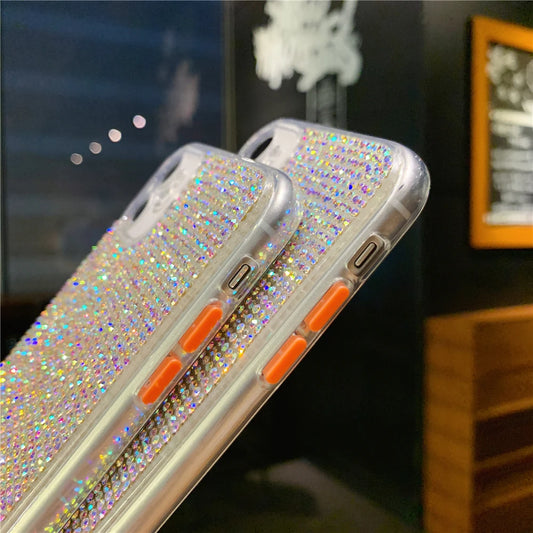 Ceedex Bling Crystal Glitter Clear Phone Case For iPhone