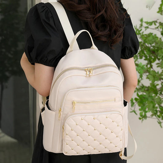 SHEIN Fashionable And Simple Capacity Backpack: BEIGE