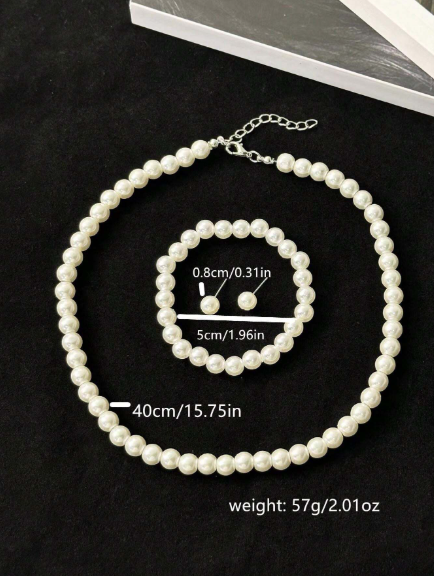 3pcs natural pearl jewelry sets SJP