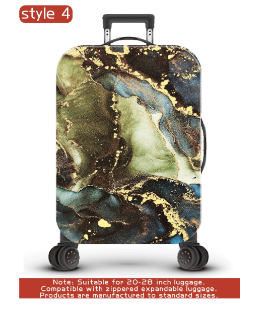 Shein Marble Pattern Tie-Dye Luggage Box Dust Cover, Very Suitable For Business Trips, Travel,