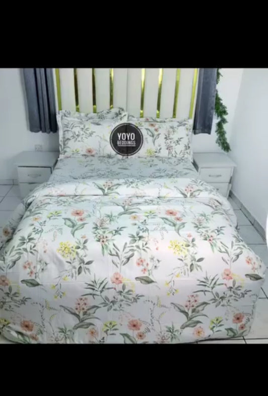 Yoyo Beddings American Polish Cotton Duvet Cover set Flower Design