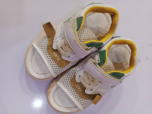 Milano white/green shoes 28