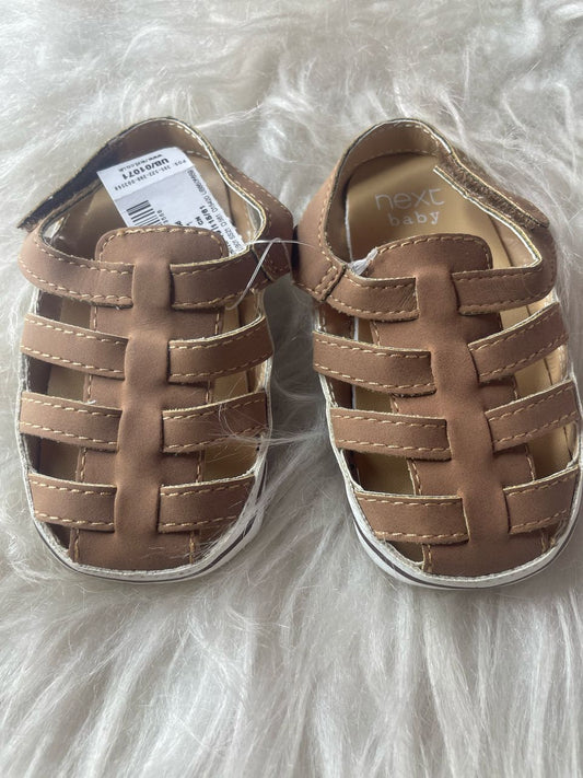 Next baby soft brown Sandals