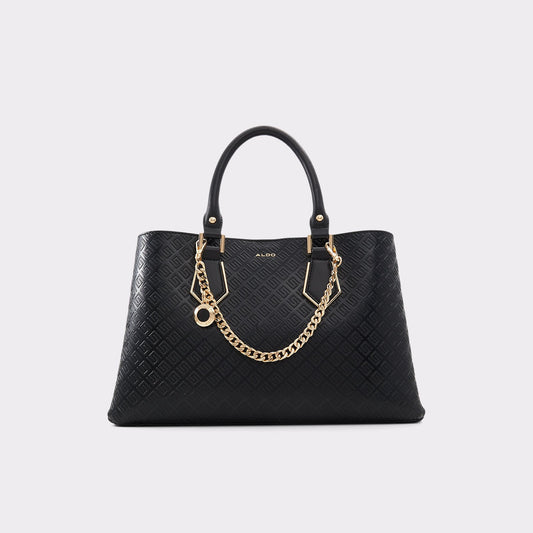 ALDO BAELI Faux Leather Women's Top Handle Tote Bag - Black