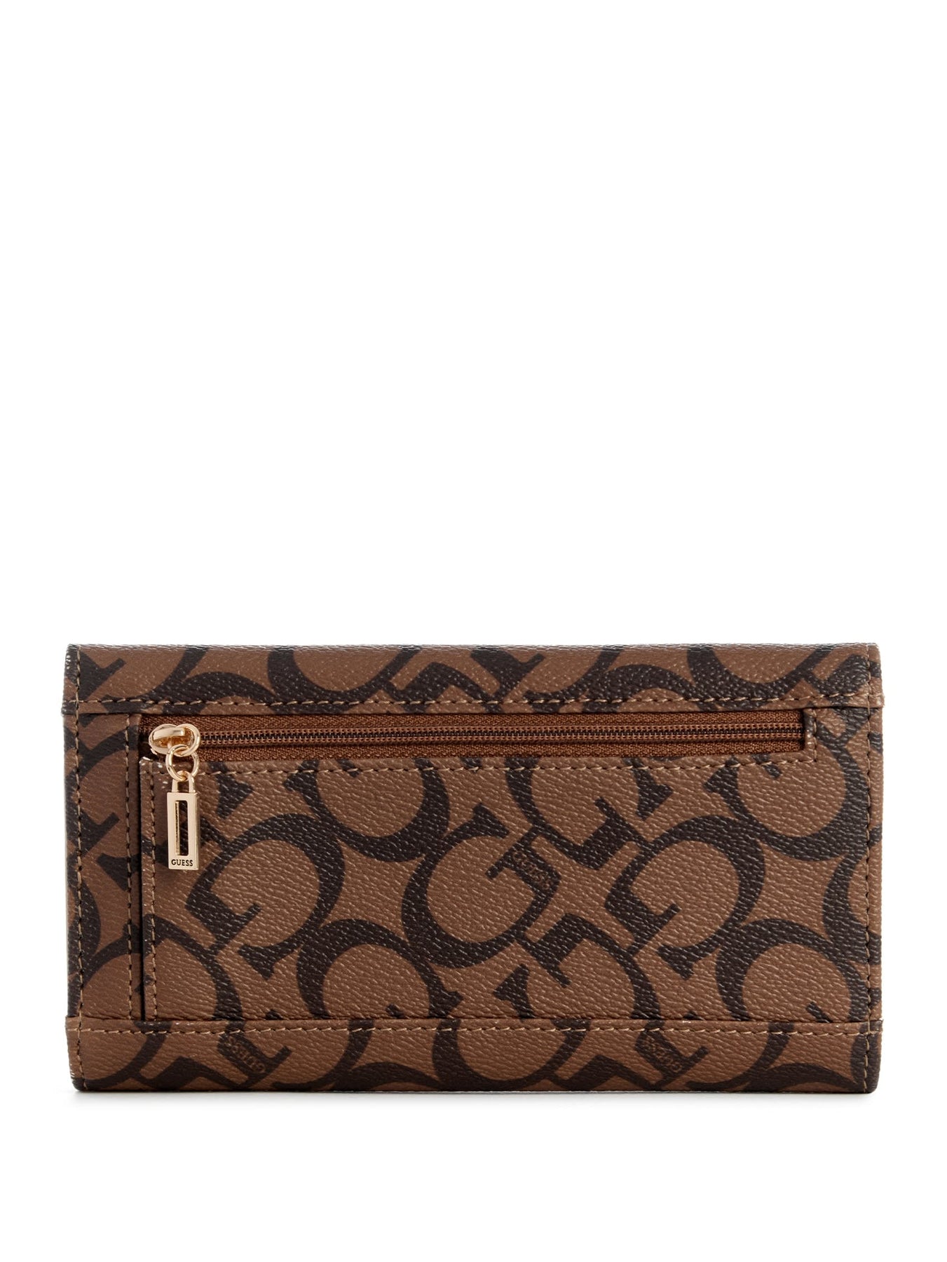 GUESS  Abree Logo Slim Clutch Wallet : cocoa