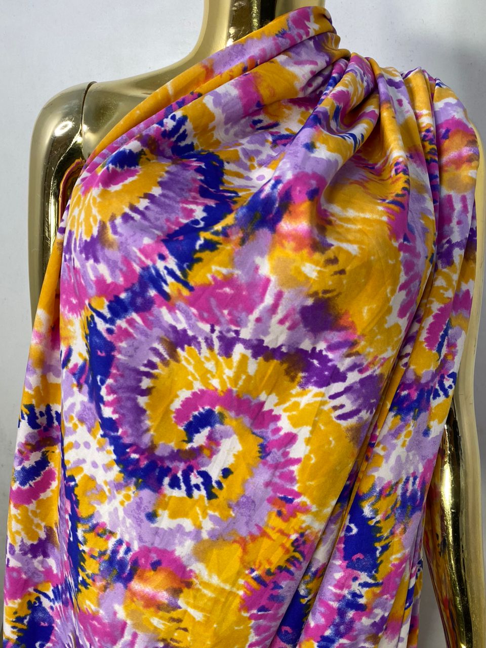 K&Y Smooth flower tie & dye Fabric