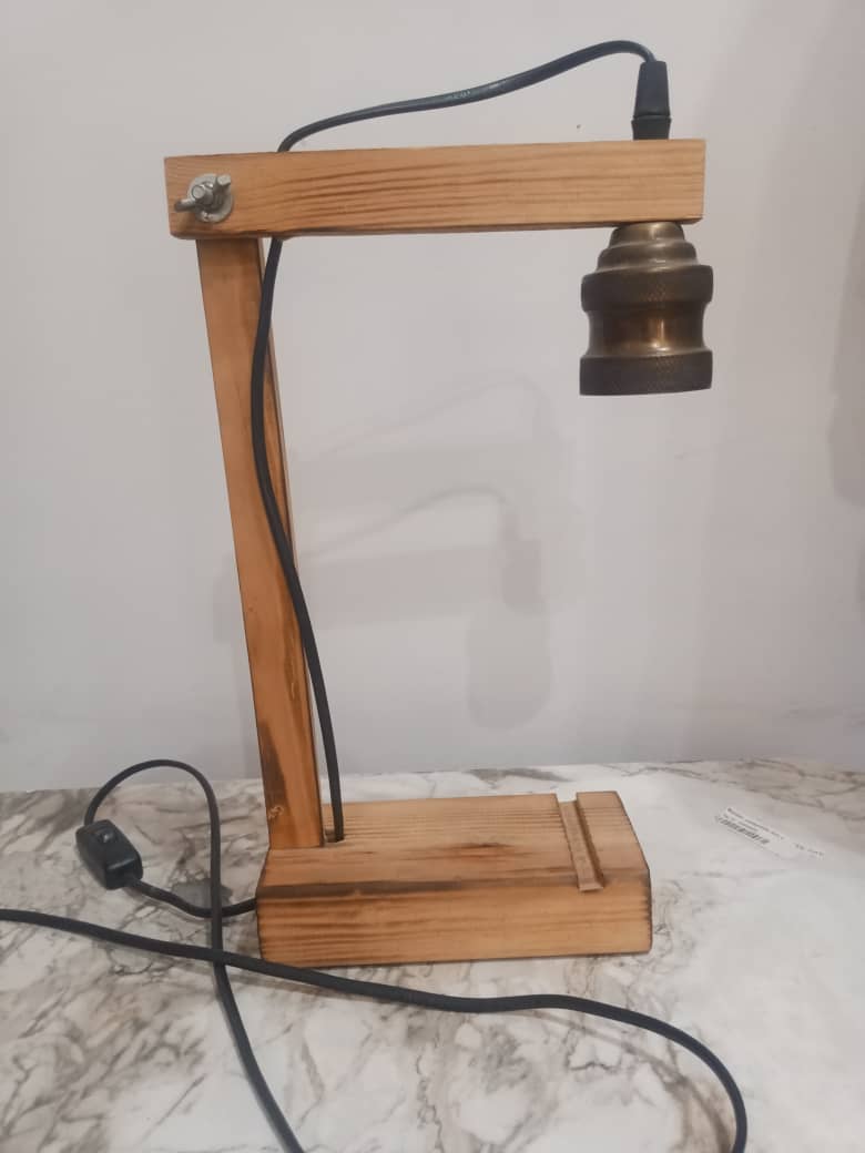 Hectic London Wooden Foldable Table Lamp