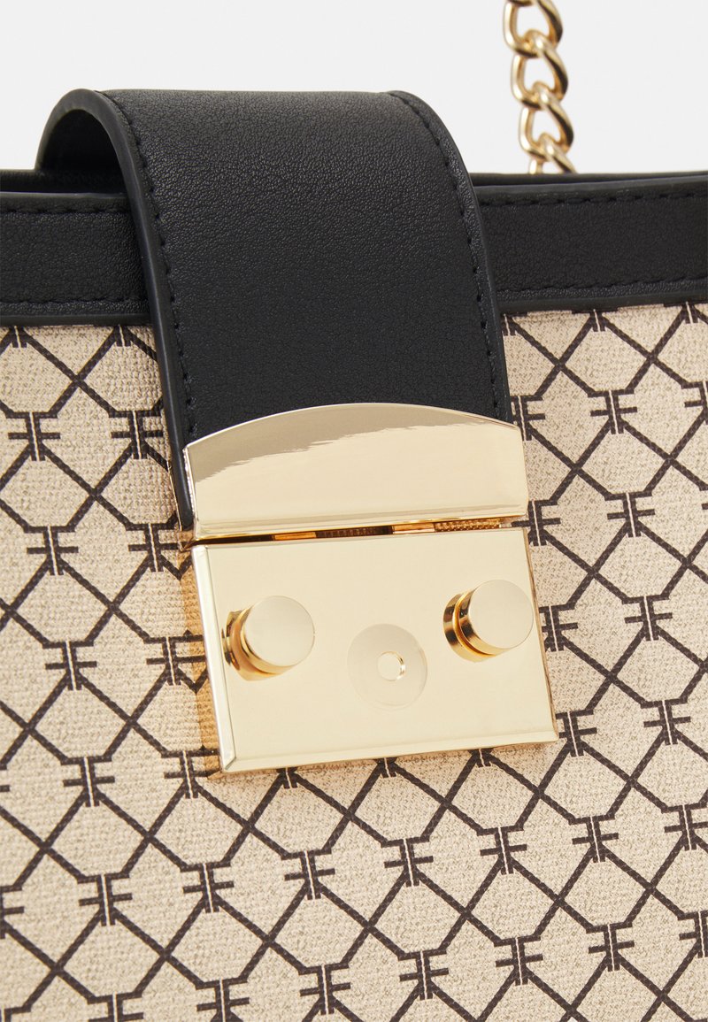 Even & Odd Checked Pattern Handbag - beige/black: Large