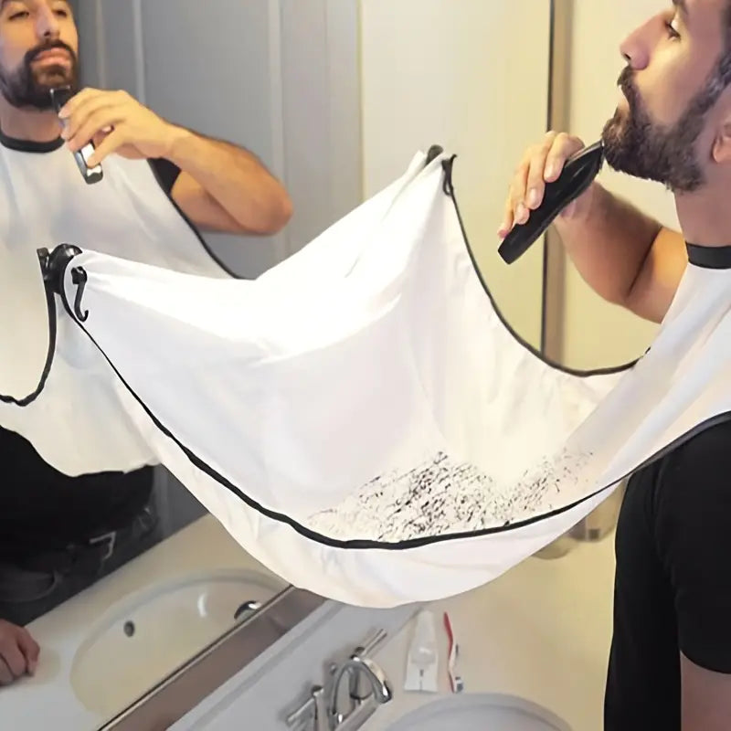 A Practical and Thoughtful Gift for Men: Beard Shave Apron Bib Trimmer Holder Rack