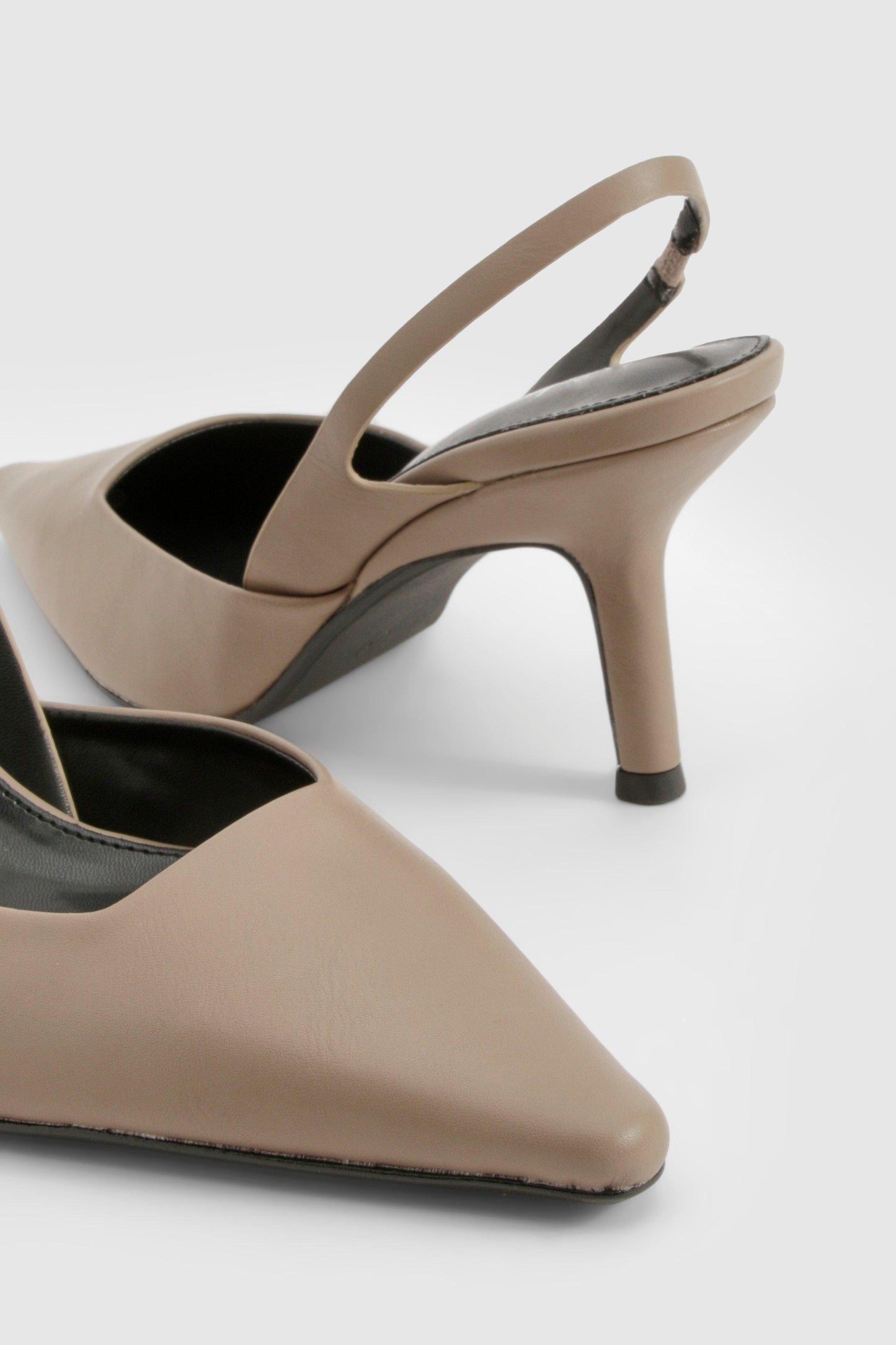 Boohoo Low Stiletto Slingback Court Heels