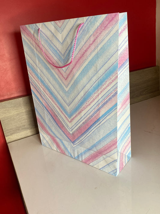 MULTICOLOUR SHIMMER GIFT BAG - LARGE