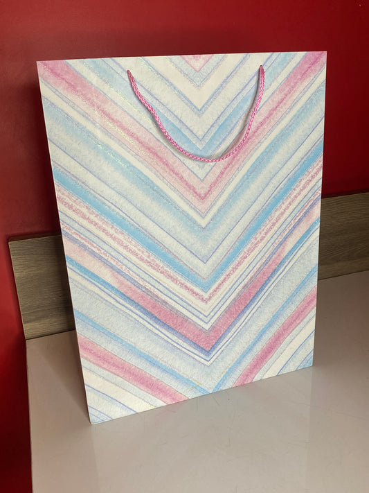 MULTICOLOUR SHIMMER GIFT BAG - LARGE