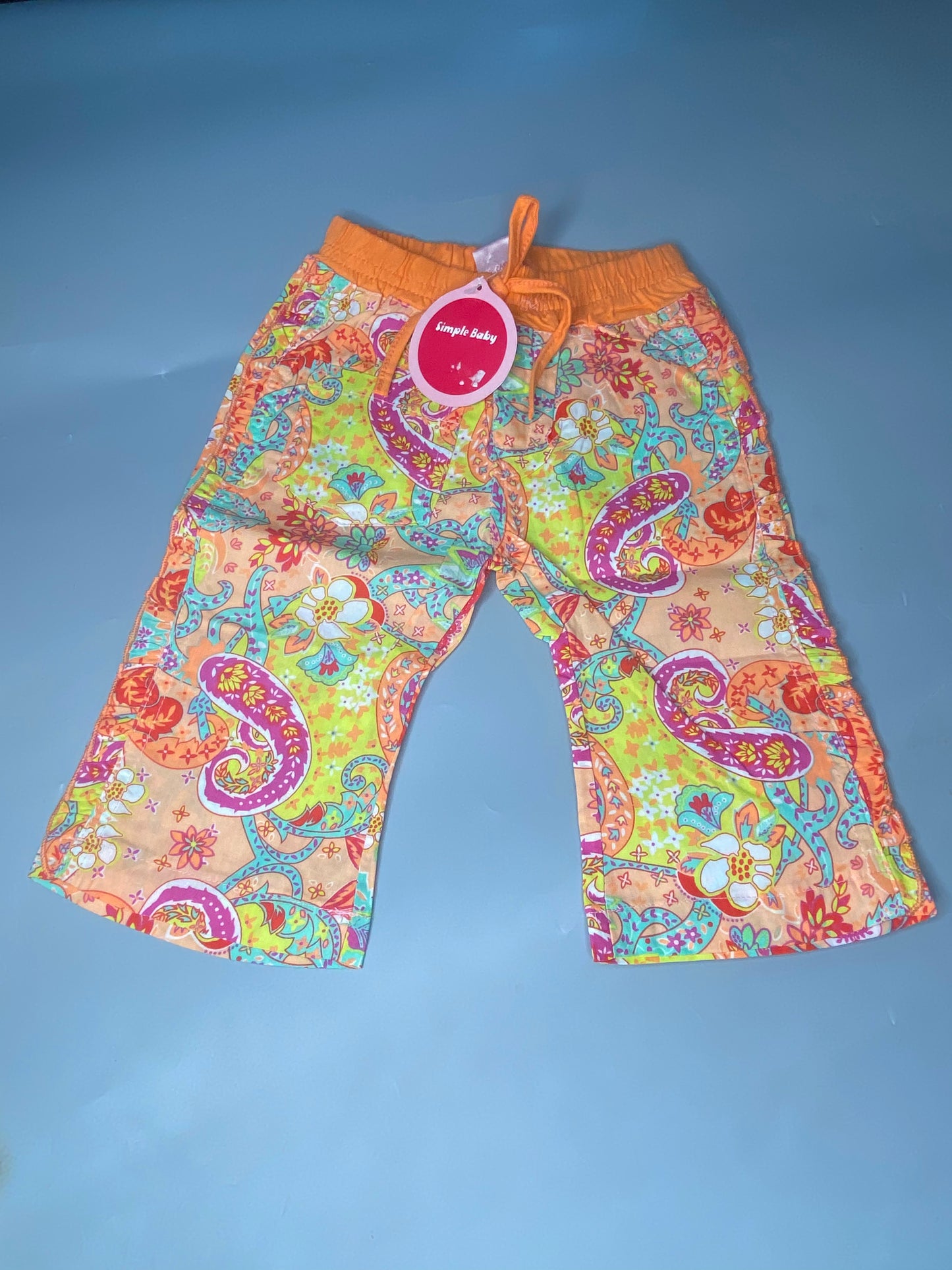 Tots & Togs Orange Mix Girls Pants