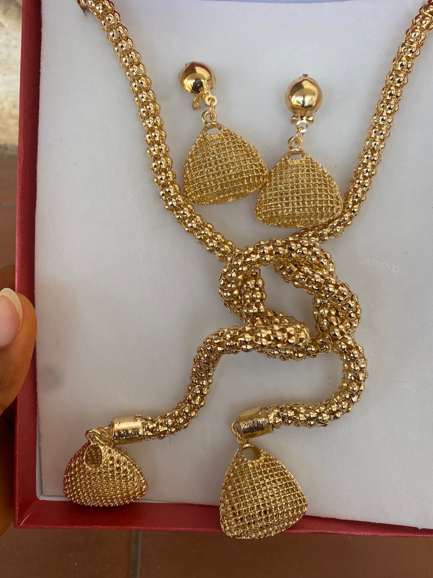 Luxury European 24k Gold Plated Necklace SJP