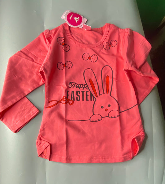 Tots & Togs Simple Baby Rabbit Top - Pink