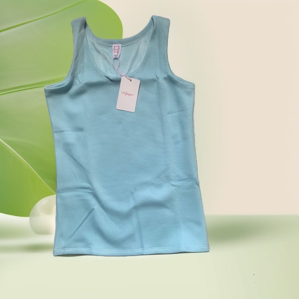 Tots & Togs Round Neck Tank Top - Blue