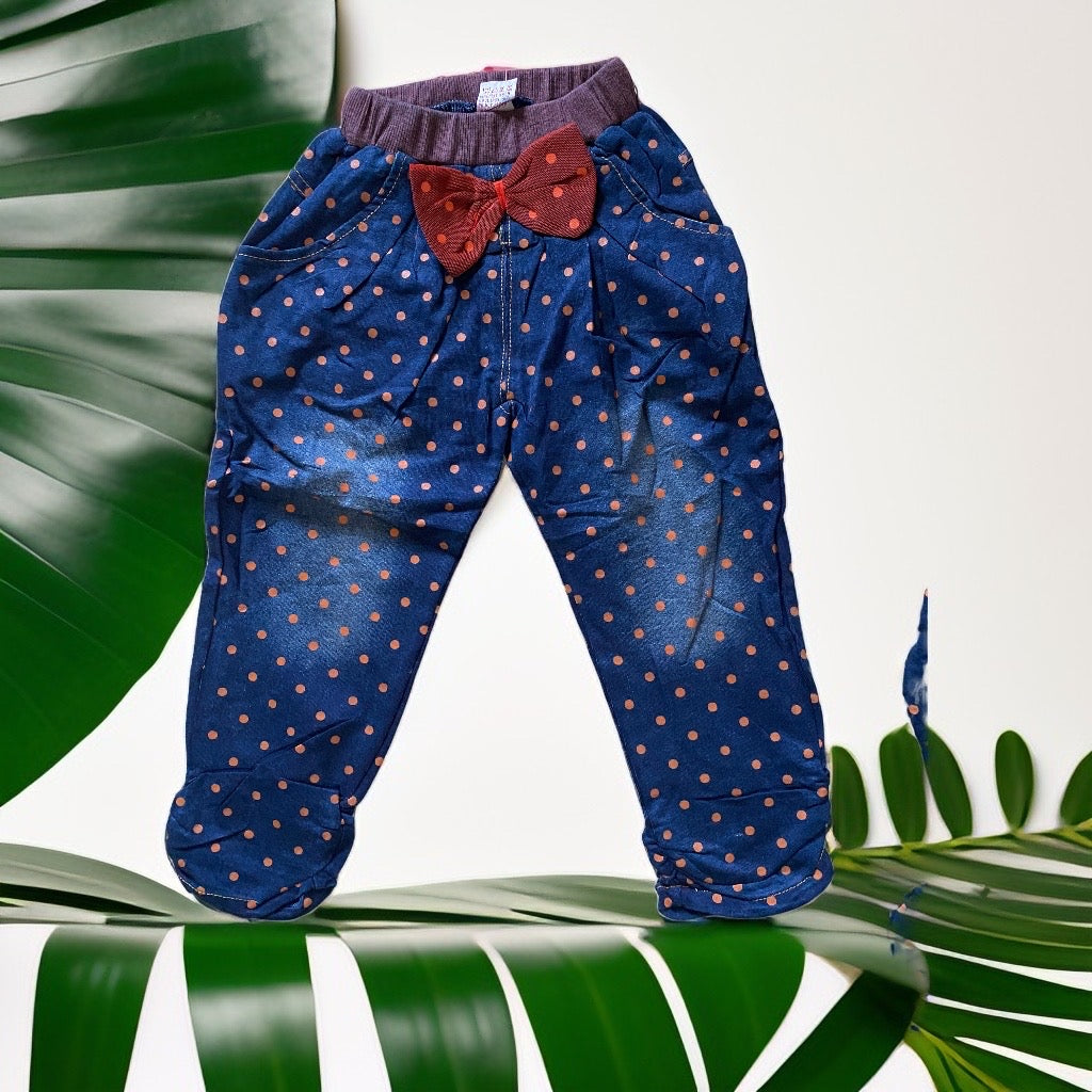 Tots & Togs Navy Polka Dot Jeggings