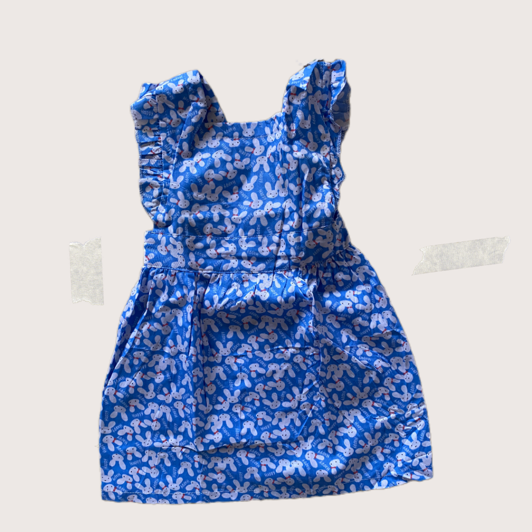 Tots & Togs Blue Rabbit Gown