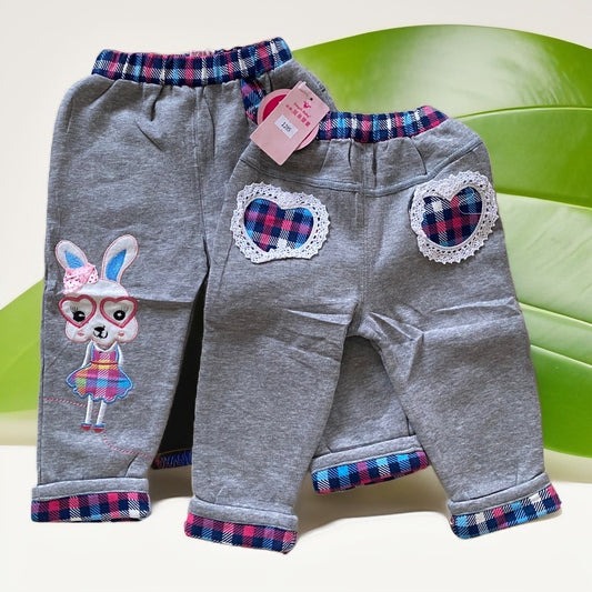 Tots & Togs Miss Rabbit Girls Ash Joggers