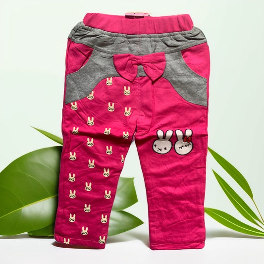 Tots & Togs Pink Rabbit Glass Girls Joggers