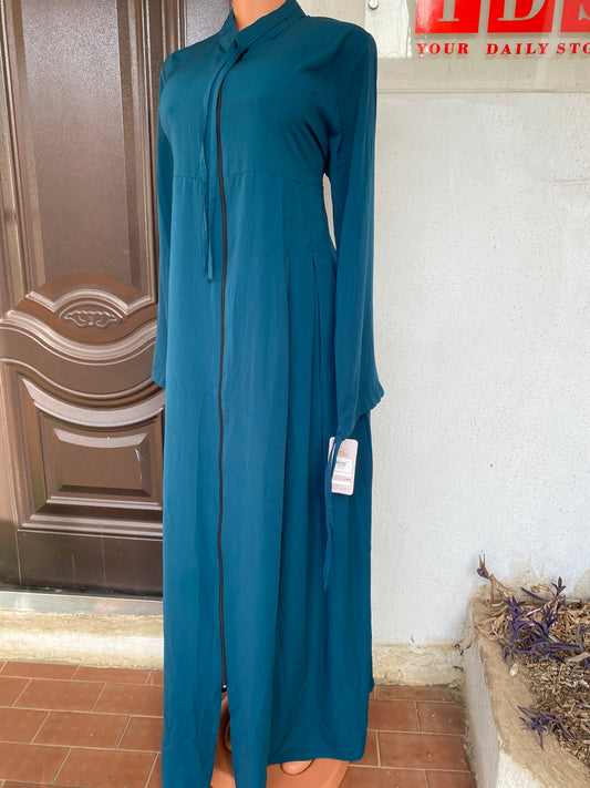A.A Royal. Egyptian Abaya Free gown- Emerald blue