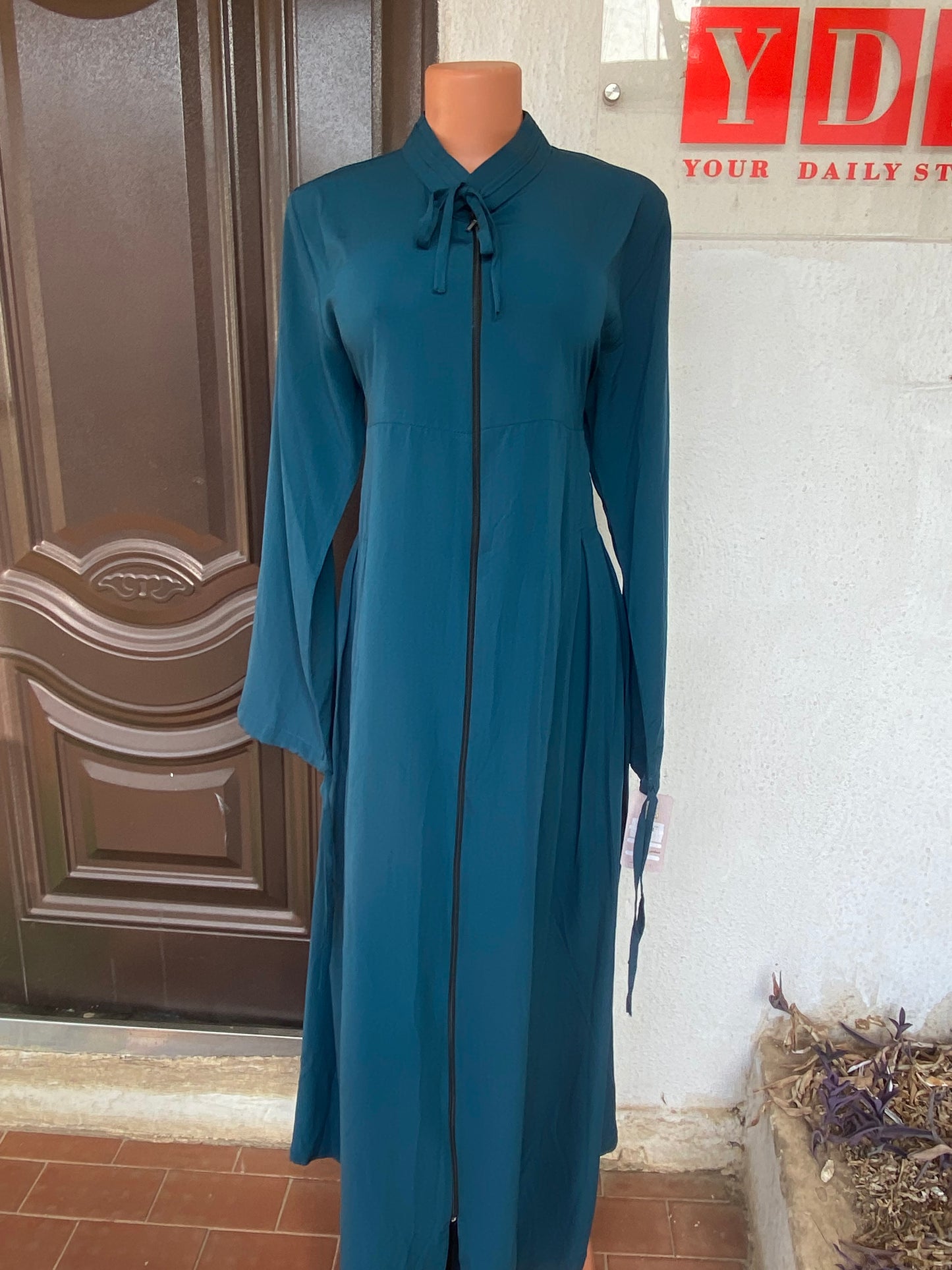 A.A Royale Egyptian Abaya Free gown- Emerald blue