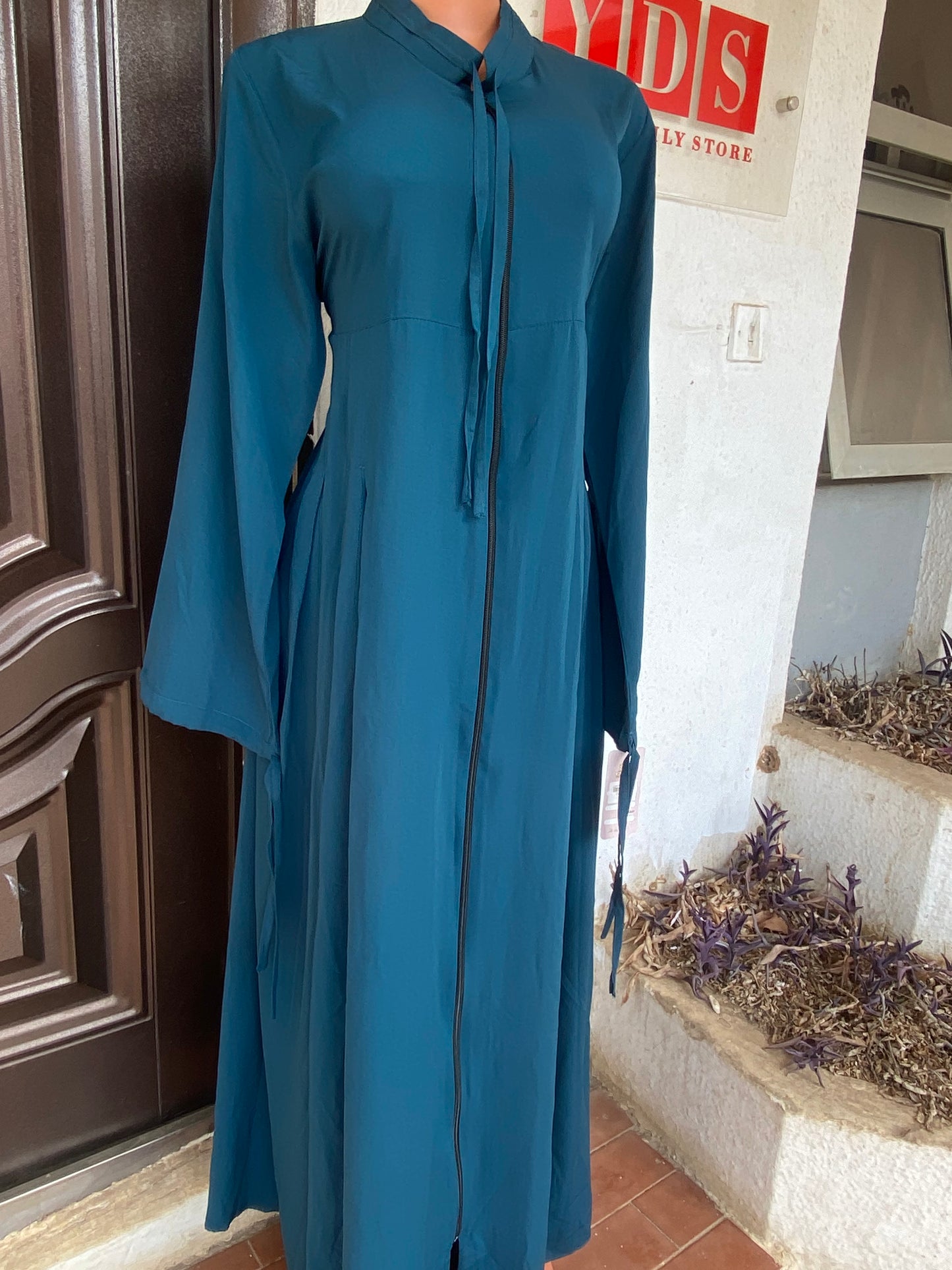 A.A Royale Egyptian Abaya Free gown- Emerald blue