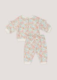 Matalan Baby Multi-colored Floral Print Sweatshirt & Joggers Set (Newborn-9mths)