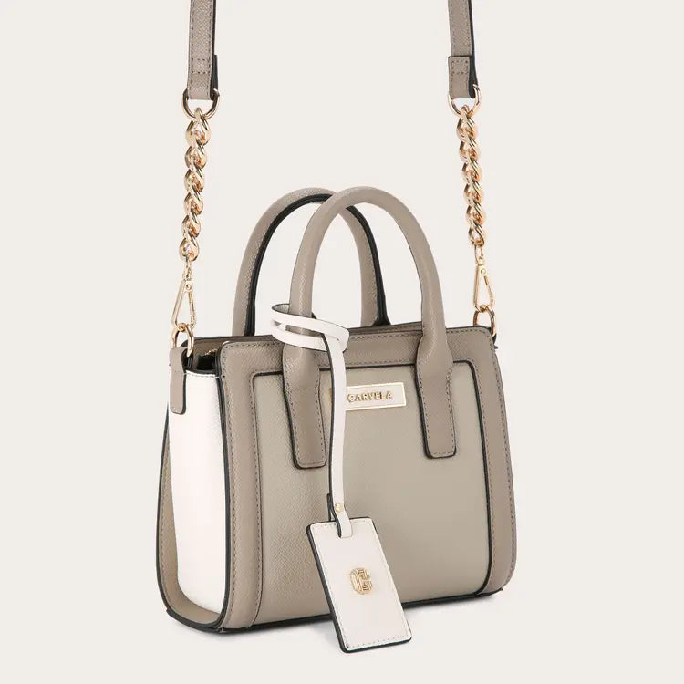 CARVELA LOTTIE MINI TOTE BAG TAUPE COMBINATION