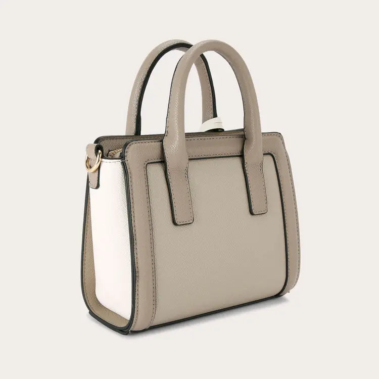 CARVELA LOTTIE MINI TOTE BAG TAUPE COMBINATION