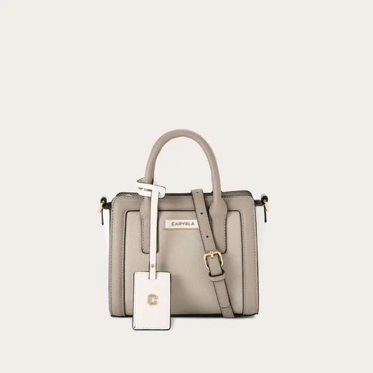 CARVELA LOTTIE MINI TOTE BAG TAUPE COMBINATION