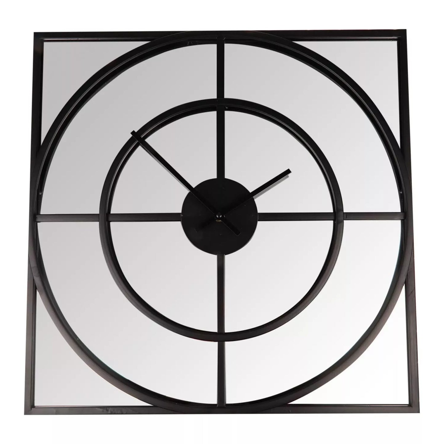 Modern Square Mirrored Wall Clock