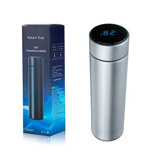 Ceedex Temperature Display Water Smart Cup  - Silver