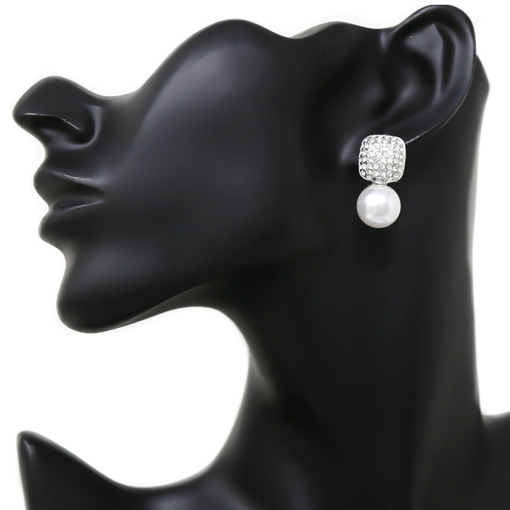 Clarissa Pave Elegant Bright Crystal Stud Earring SJP
