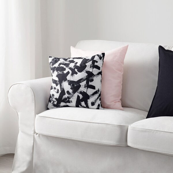 IKEA TURILL Cushion - white/black