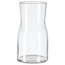 TIDVATTEN Vase , 17cm clear glass