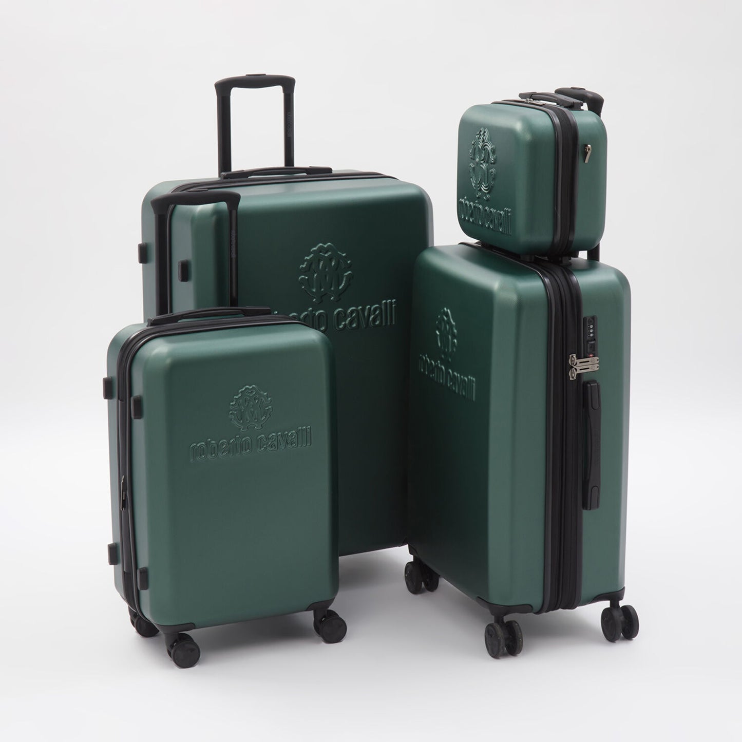 ROBERTO CAVALLI  Dark Green Suitcases  - SMALL