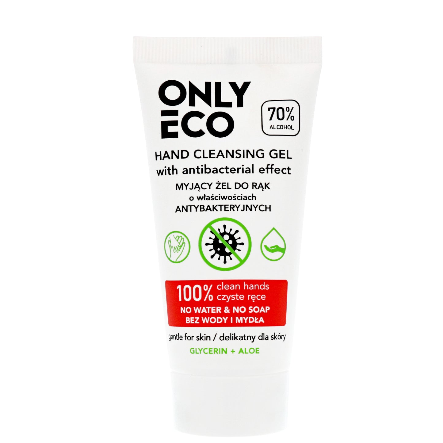 ONLY ECO Hand Cleansing Gel 70% Alcohol 50ml