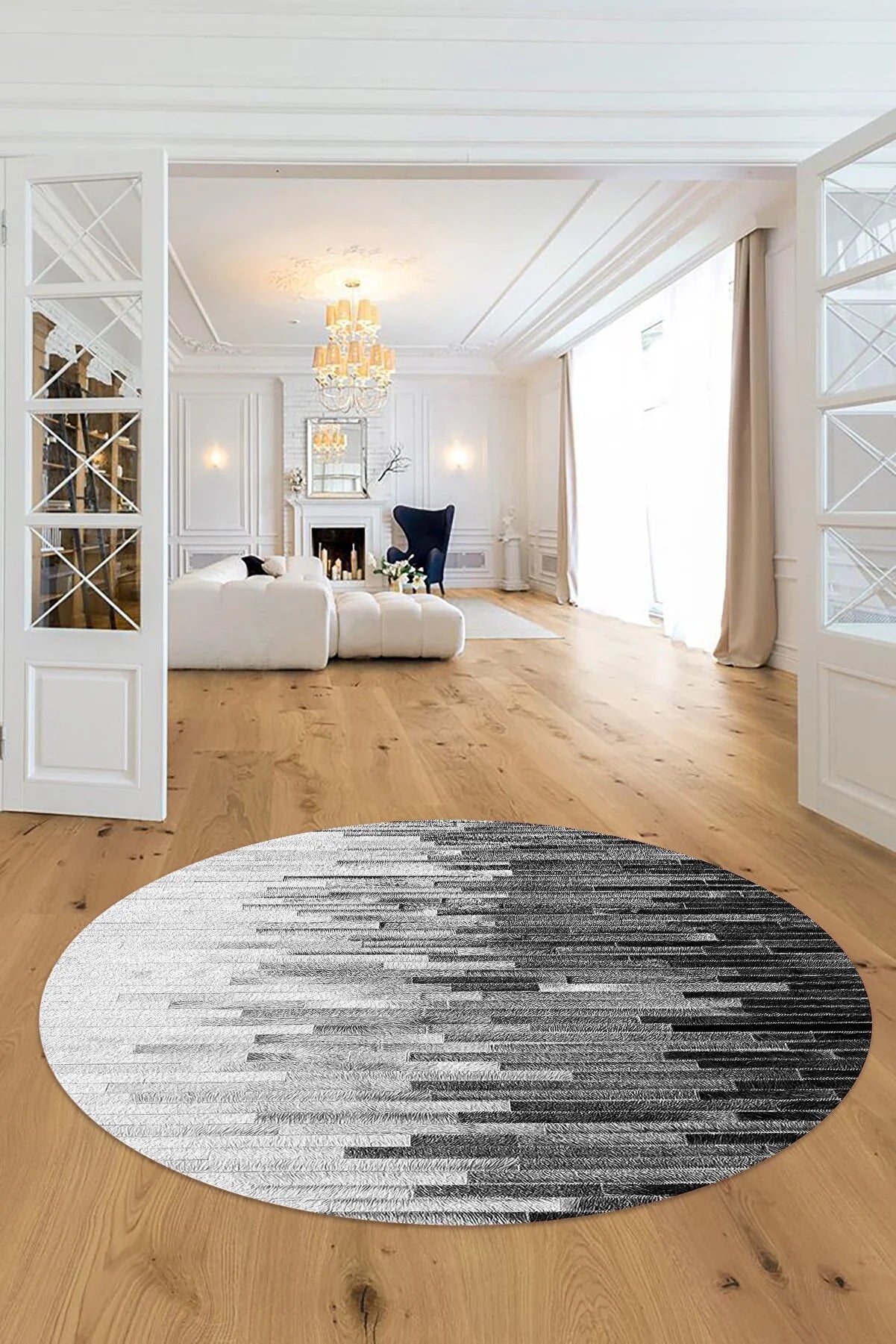 CARPET Decorative Non-Slip Base Washable Round carpet 60*60