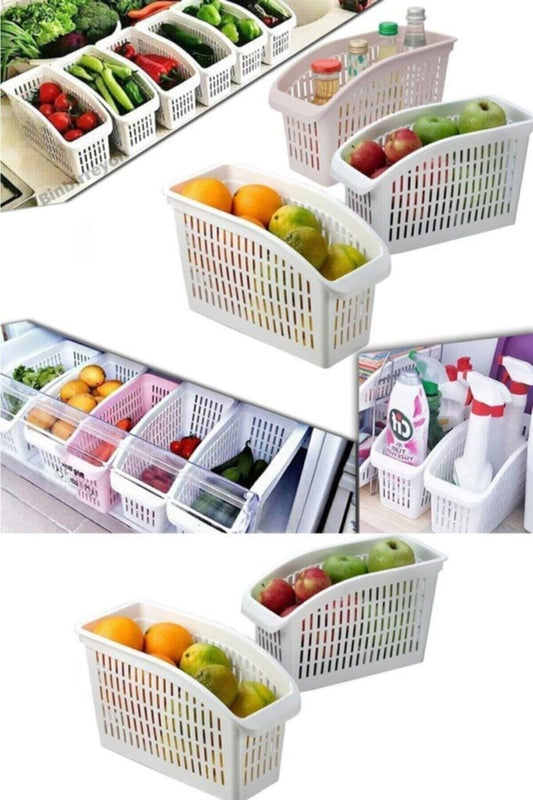 jetphony 4 Pcs Refrigerator Organizer Cabinet Organizer