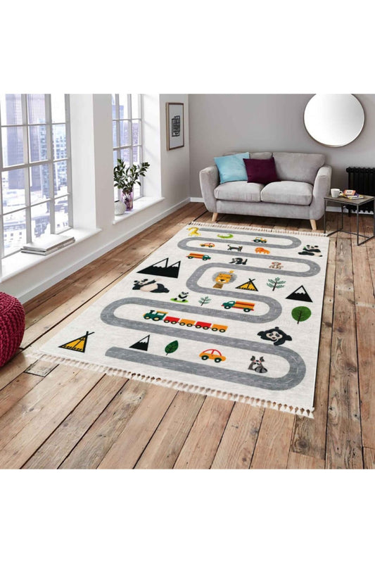 mini accessory Kids Room Activity Carpet  Size: Multicolor, 100 x 100