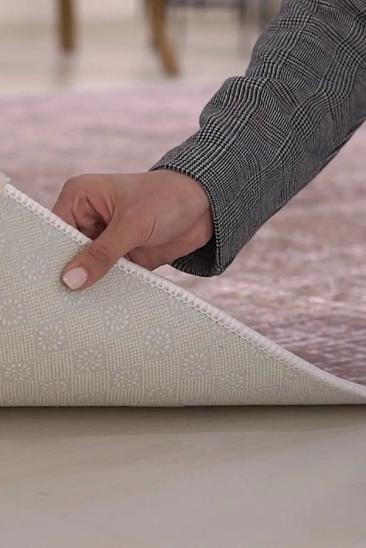 CARPET Decorative Non-Slip Base Washable Round Carpet 80*80