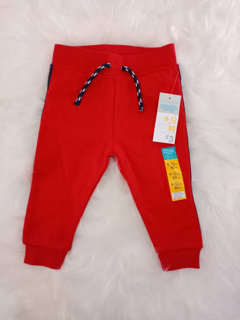 primark red joggers small