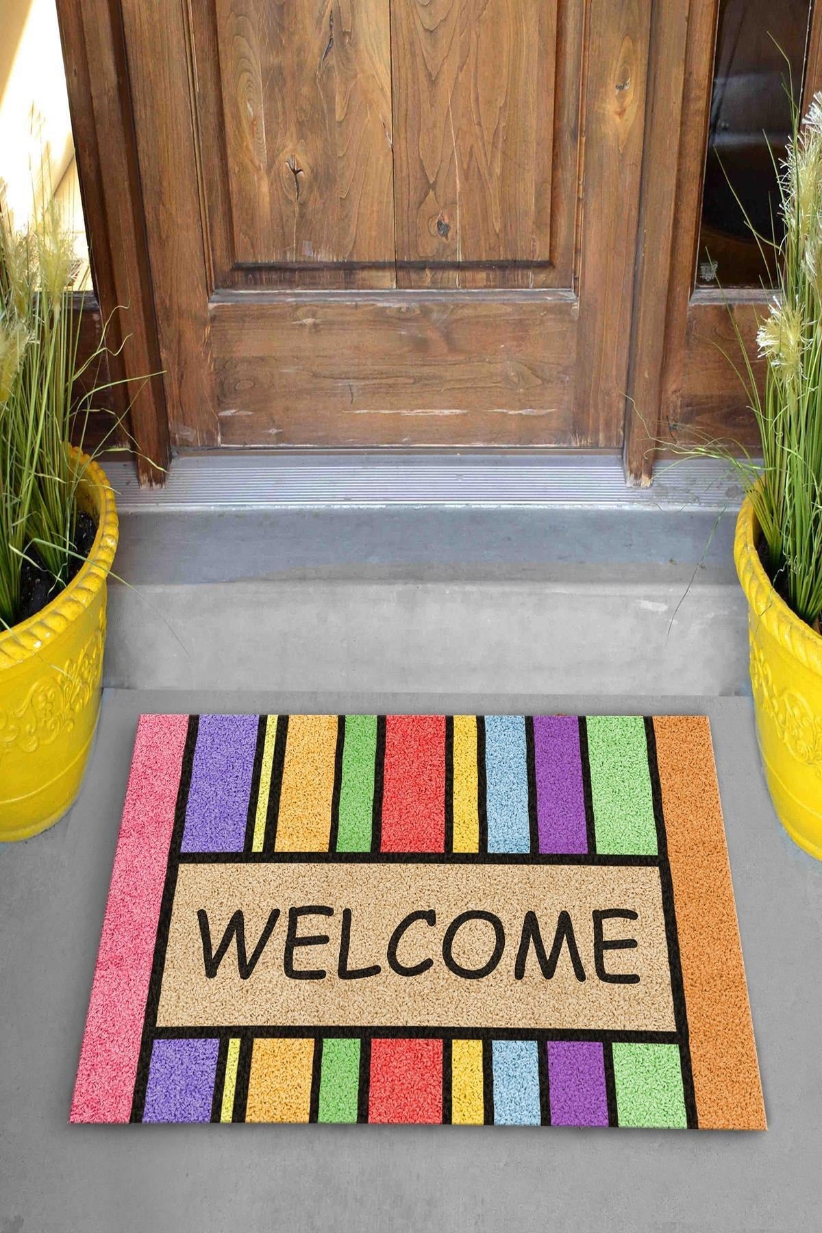 Multi Colored Decorative Doormat