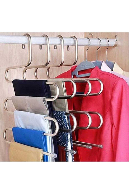 axis 5 Tier Metal Trouser Hanger Size: One Size