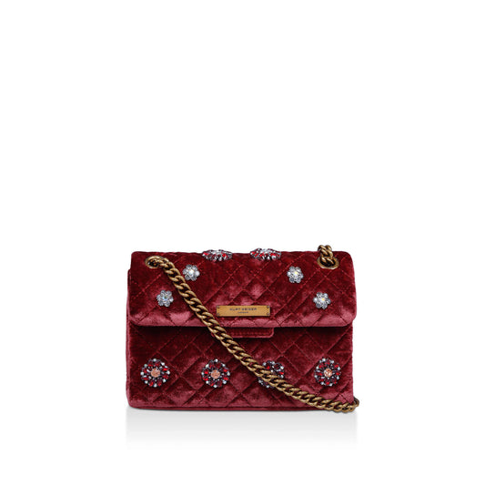 KURT GEIGER LONDON KGL MINI BRIXTON BAG WINE