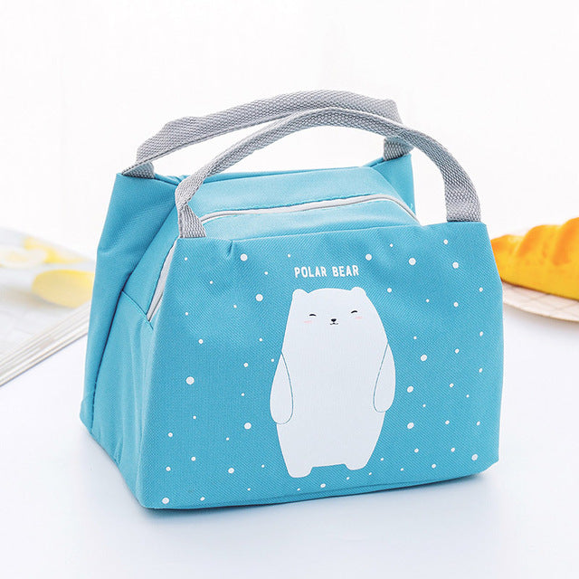 Amal Insulated Thermal Lunch Bag,Polar Bear