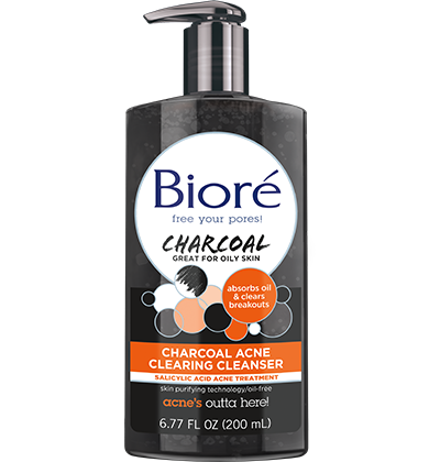 Biore Charcoal Anti-Blemish Cleanser 200ml