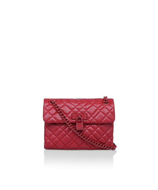 KURT GEIGER LONDON KGL MINI BRIXTON LOCK BAG - RED